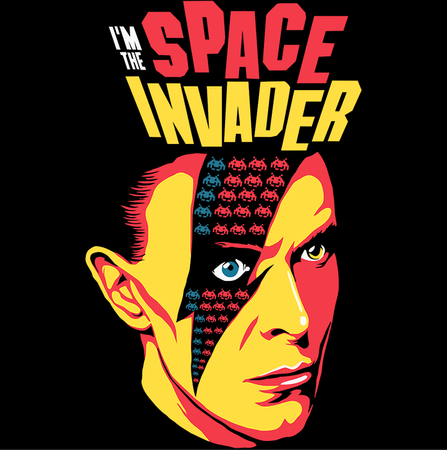 Koszulka  I'm the space invader David Bowie WYBIERZ KOLOR KOSZULKI I FASON