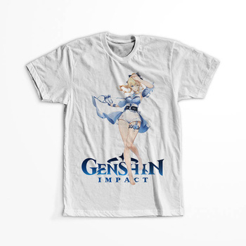 Koszulka Biała Genshin Impact - Jean - WYBIERZ KOLOR KOSZULKI I FASON