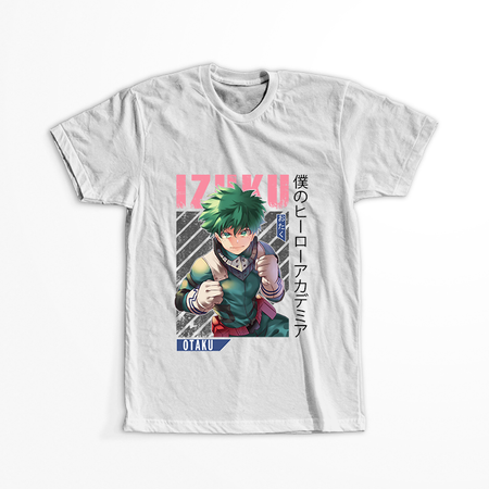 Koszulka Biała My Hero Academia / Akademia bohaterów - WYBIERZ KOLOR KOSZULKI I FASON