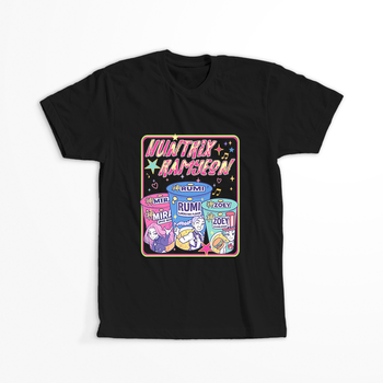 Koszulka Czarna KPop Demon Hunters WYBIERZ KOLOR KOSZULKI I FASON