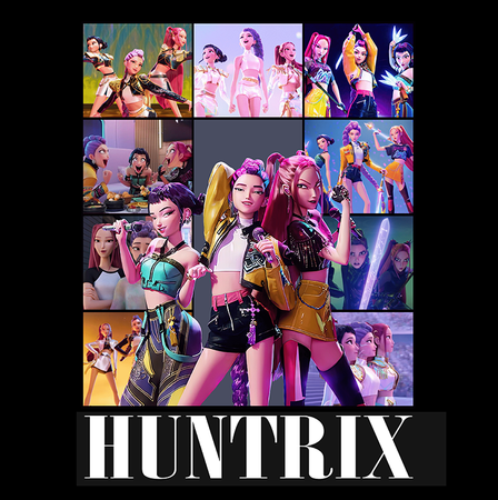 Koszulka Czarna KPop Demon Hunters WYBIERZ KOLOR KOSZULKI I FASON