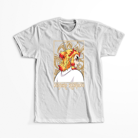 Koszulka Biała Demon Slayer / Kimetsu no Yaiba / Miecz zabójcy demonów - WYBIERZ KOLOR KOSZULKI I FASON