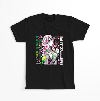 Koszulka Czarna Demon Slayer / Kimetsu no Yaiba / Miecz zabójcy demonów - WYBIERZ KOLOR KOSZULKI I FASON