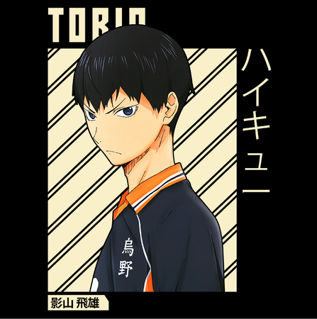 Koszulka Czarna - Haikyuu!!  - WYBIERZ KOLOR KOSZULKI I FASON