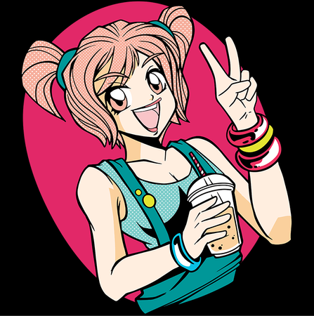 Koszulka Bubble tea WYBIERZ KOLOR KOSZULKI I FASON