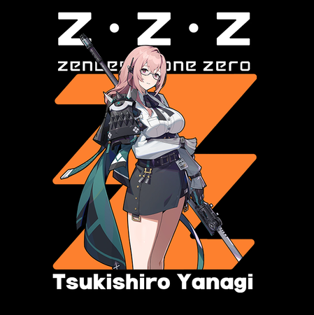 Koszulka Czarna - Zenless Zone Zero - WYBIERZ KOLOR KOSZULKI I FASON