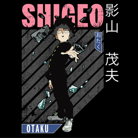 Koszulka Biała Mob Psycho 100 WYBIERZ KOLOR KOSZULKI I FASON