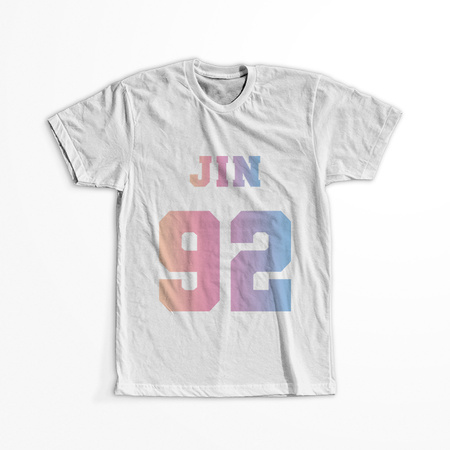 Koszulka Biała BTS Jin WYBIERZ KOLOR