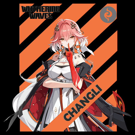 Koszulka Czarna Wuthering Waves - WYBIERZ FASON I KOLOR KOSZULKI