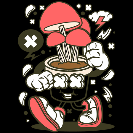 Koszulka Grzyby KOLOR KOSZULKI I FASON