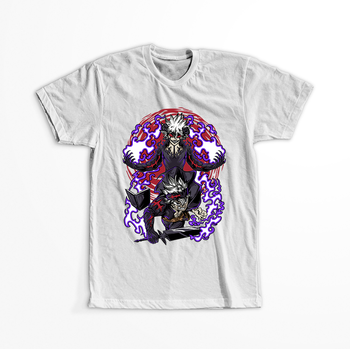 Koszulka Biała -  Black Clover - WYBIERZ KOLOR KOSZULKI I FASON