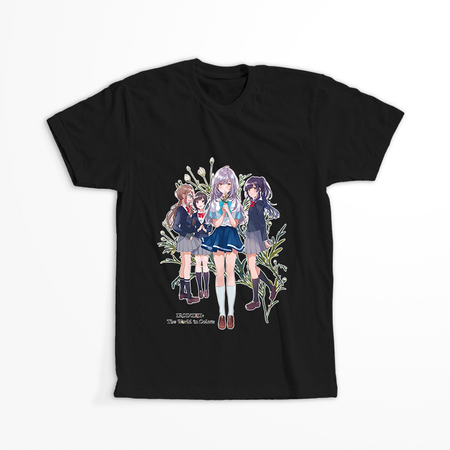 Koszulka Czarna - Irozuku Sekai no Ashita kara - WYBIERZ KOLOR KOSZULKI I FASON