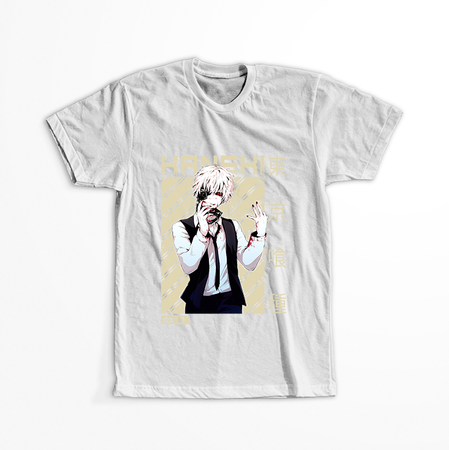 Koszulka Biała Tokyo Ghoul - WYBIERZ KOLOR KOSZULKI I FASON