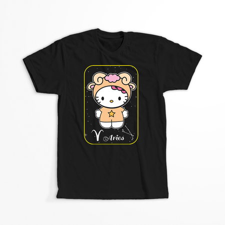 Koszulka Czarna - Hello Kitty - WYBIERZ KOLOR KOSZULKI I FASON