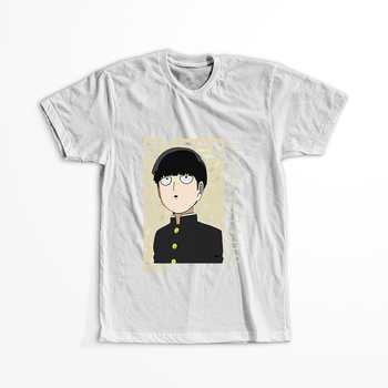 Koszulka Biała Mob Psycho 100 WYBIERZ KOLOR KOSZULKI I FASON