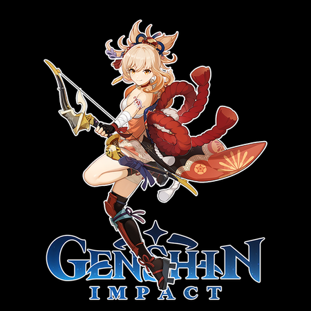 Koszulka Czarna Genshin Impact - Yoimiya - WYBIERZ KOLOR