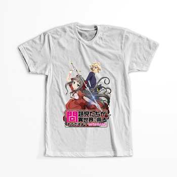 Koszulka Biała Mondaiji-tachi ga Isekai kara Kuru Sou Desu yo? WYBIERZ KOLOR KOSZULKI I FASON