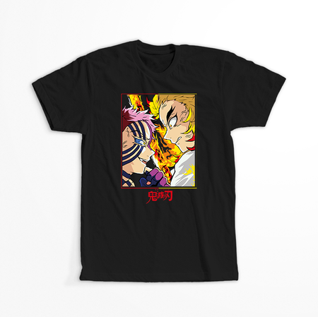 Koszulka Czarna Demon Slayer / Kimetsu no Yaiba / Miecz zabójcy demonów - WYBIERZ KOLOR KOSZULKI I FASON