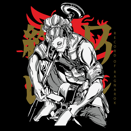 Koszulka Czarna Record Of Ragnarok WYBIERZ KOLOR KOSZULKI I FASON