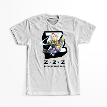 Koszulka Biała - Zenless Zone Zero - WYBIERZ KOLOR KOSZULKI I FASON