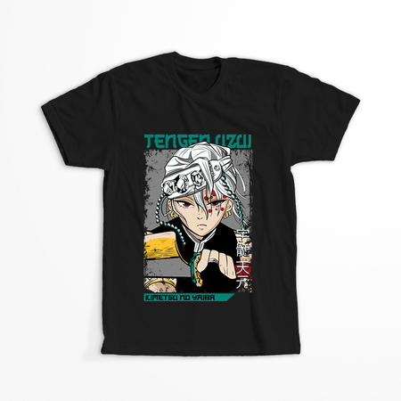 Koszulka Czarna Demon Slayer / Kimetsu no Yaiba / Miecz zabójcy demonów - WYBIERZ KOLOR KOSZULKI I FASON