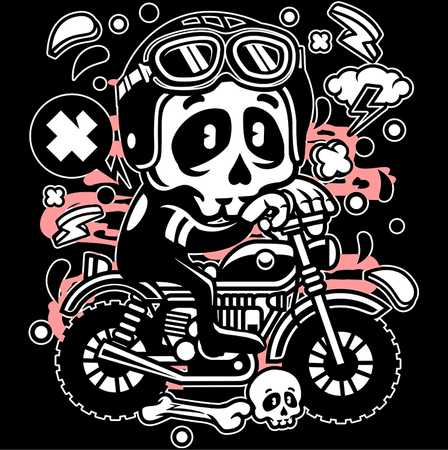 Koszulka Czaszka WYBIERZ KOLOR KOSZULKI I FASON