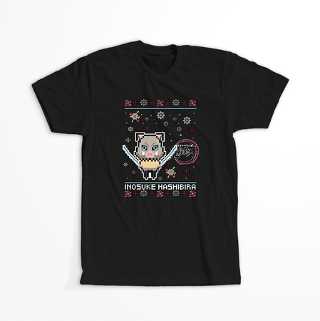 Koszulka Czarna Demon Slayer / Kimetsu no Yaiba / Miecz zabójcy demonów - WYBIERZ KOLOR KOSZULKI I FASON