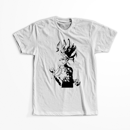 Koszulka Biała Dr. Stone - WYBIERZ KOLOR KOSZULKI I FASON