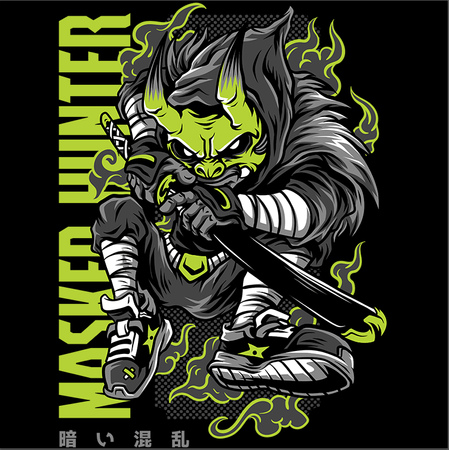 Koszulka Samuraj WYBIERZ KOLOR KOSZULKI I FASON