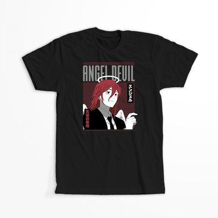 Koszulka Czarna Chainsaw Man WYBIERZ KOLOR KOSZULKI I FASON