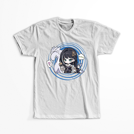 Koszulka Biała Wuthering Waves - WYBIERZ FASON I KOLOR KOSZULKI 