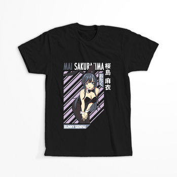 Koszulka Czarna Seishun Buta Yarou wa Bunny Girl Senpai no Yume wo Minai WYBIERZ KOLOR KOSZULKI I FASON