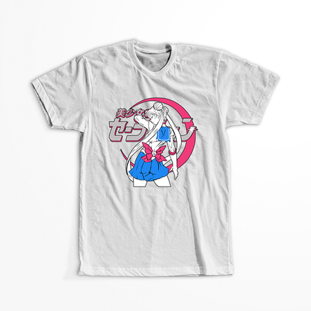 Koszulka Biała - Czarodziejka z księżyca / Sailor Moon - WYBIERZ KOLOR KOSZULKI I FASON