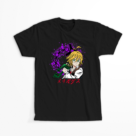 Koszulka Czarna Seven Deadly Sins - WYBIERZ KOLOR KOSZULKI I FASON