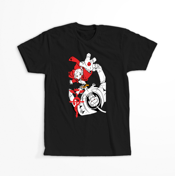 Koszulka Czarna Fullmetal Alchemist - WYBIERZ KOLOR KOSZULKI I FASON