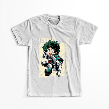 Koszulka Biała My Hero Academia / Akademia bohaterów - WYBIERZ KOLOR KOSZULKI I FASON