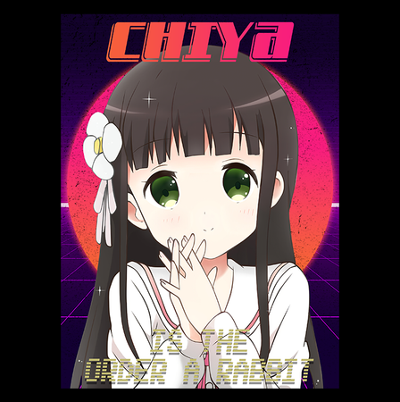 Koszulka Czarna - Is the Order a Rabbit? - WYBIERZ KOLOR KOSZULKI I FASON