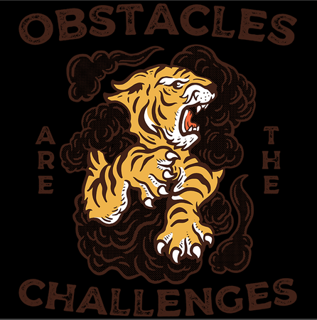 Koszulka Obstacles are the challengers WYBIERZ KOLOR KOSZULKI I FASON