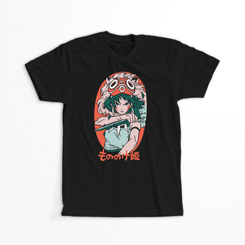 Koszulka Czarna - Princess Mononoke - WYBIERZ KOLOR KOSZULKI I FASON
