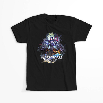 Koszulka Czarna - Honkai Star Rail - Moze WYBIERZ KOLOR KOSZULKI I FASON