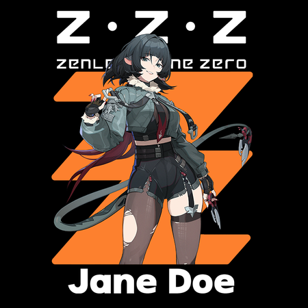 Koszulka Czarna - Zenless Zone Zero - WYBIERZ KOLOR KOSZULKI I FASON