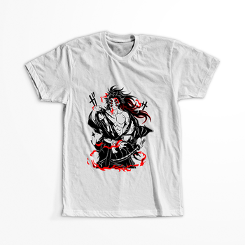 Koszulka Biała Demon Slayer / Kimetsu no Yaiba / Miecz zabójcy demonów - WYBIERZ KOLOR KOSZULKI I FASON