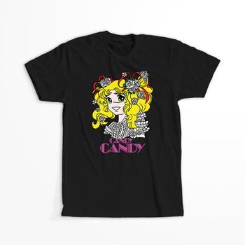 Koszulka Czarna Candy Candy - WYBIERZ KOLOR KOSZULKI I FASON