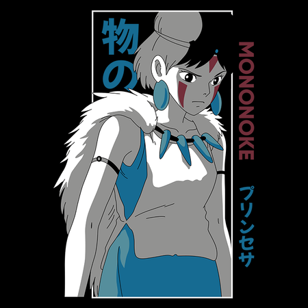 Koszulka Biała - Princess Mononoke - WYBIERZ KOLOR KOSZULKI I FASON