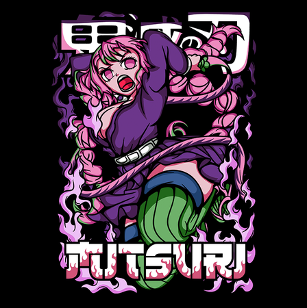 Koszulka Biała Demon Slayer / Kimetsu no Yaiba / Miecz zabójcy demonów - WYBIERZ KOLOR KOSZULKI I FASON