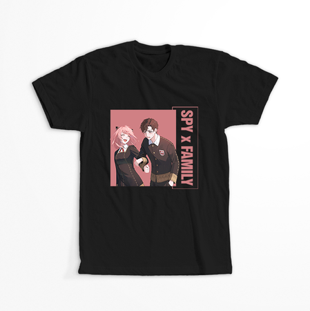 Koszulka Czarna Spy X Family - WYBIERZ KOLOR KOSZULKI I FASON