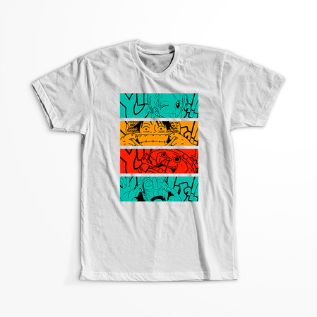 Koszulka Biała One Piece - WYBIERZ KOLOR KOSZULKI I FASON