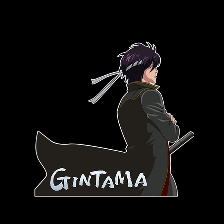 Koszulka Biała Gintama WYBIERZ KOLOR KOSZULKI I FASON