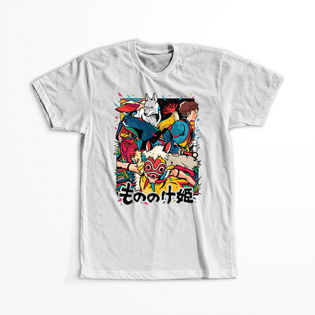 Koszulka Biała Studio Ghibli - WYBIERZ KOLOR KOSZULKI I FASON