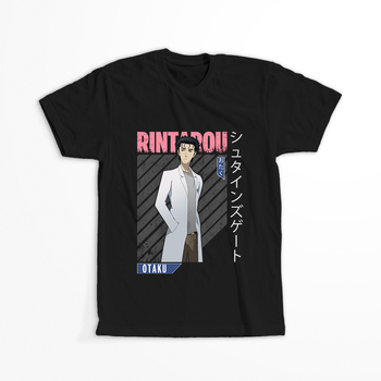 Koszulka Czarna - Steins;Gate - WYBIERZ KOLOR KOSZULKI I FASON